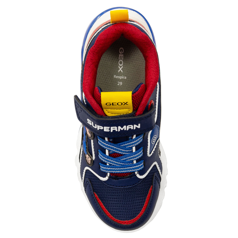 Geox Sneakersy Dziecięce Superman Niebieskie
