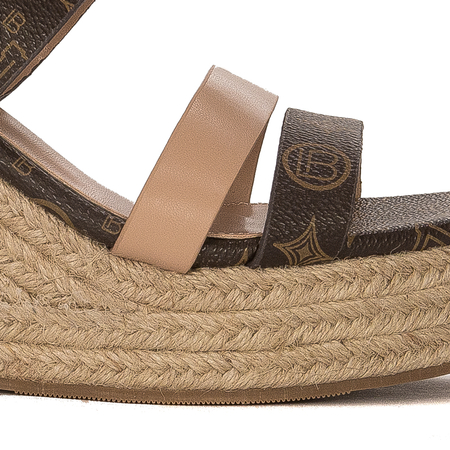 Laura Biagiotti Women Sandals On Heel Brown