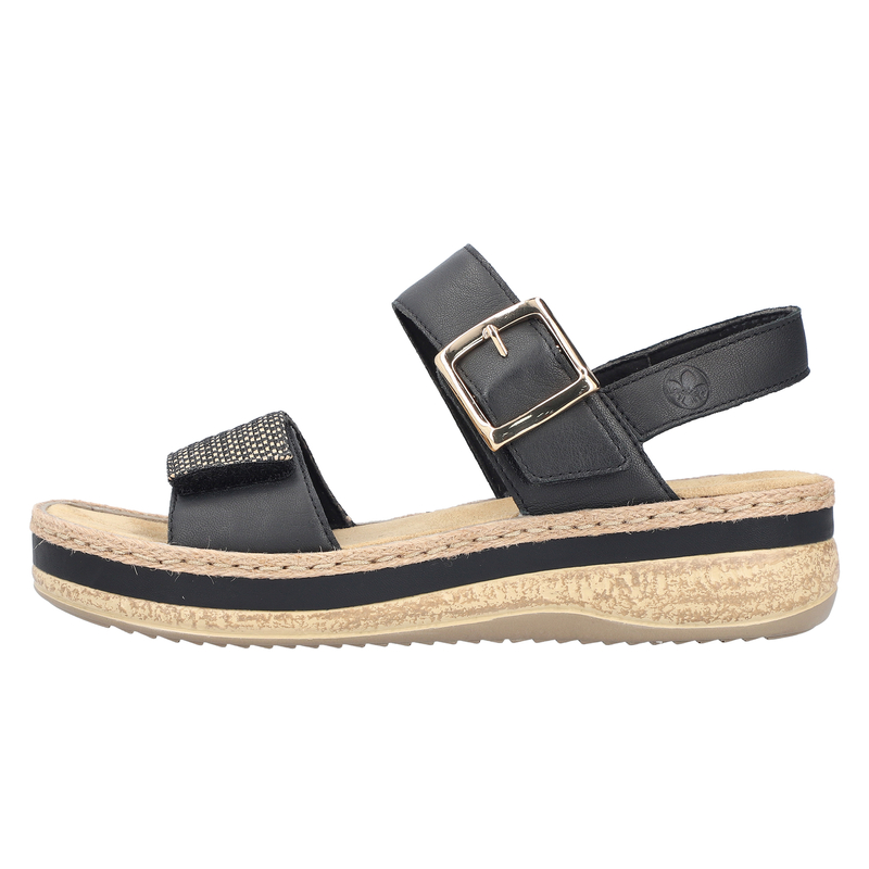 Rieker Women's Black Sandals