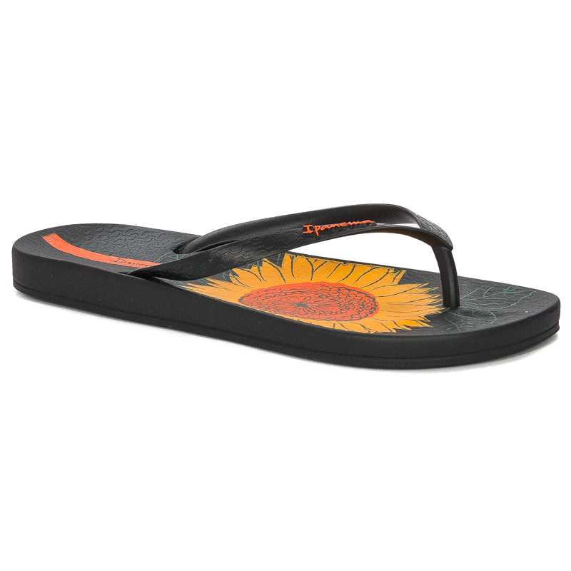 Ipanema Ant Temas XII Fem Black Yellow Orange flip-flops Slippers