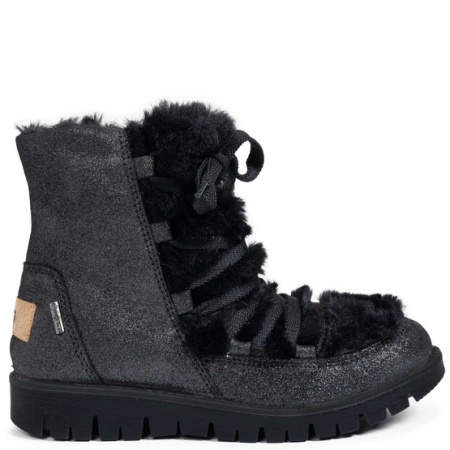 Primigi Girls' Black Fur-Lined Winter Ankle Boots 8866600