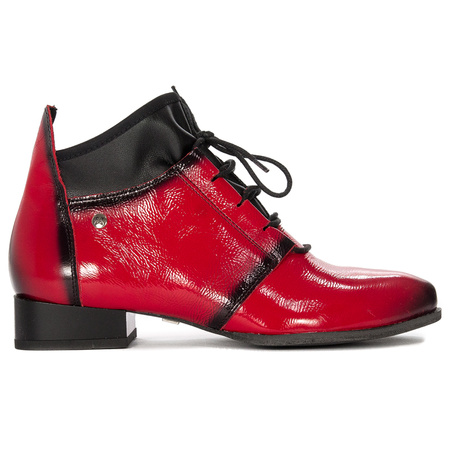 Maciejka 04744-08/00-7 Red Lace-up Boots