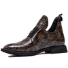 Boccato Women's Leather Patent Brown Shoes