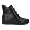 Filippo Black Leather Ankle Boots for Women