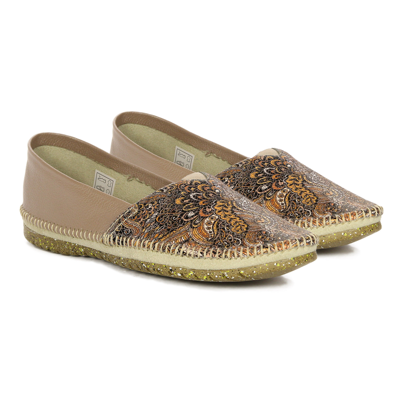 Maciejka Women's Leather Shoes Beige