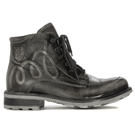 Maciejka Women's Leather Boots Ash White