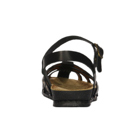 Maciejka Women's Leather Brown And Black Sandals