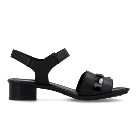 Rieker Sandały Damskie Czarne