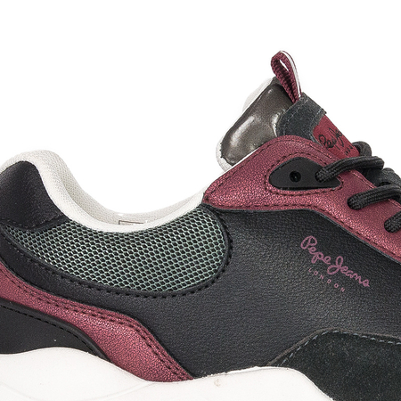 Sneakersy Pepe Jeans PLS31277 999 Black Sloane Bass Czarne