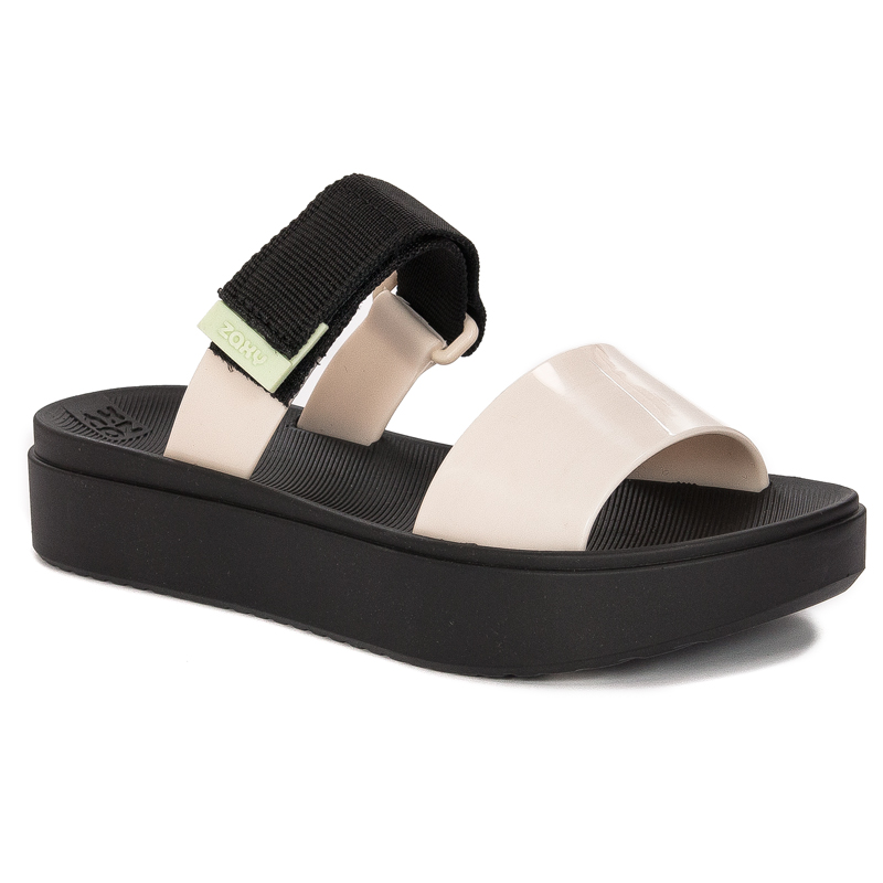 Zaxy  Step Tam Fem Black & White flip-flops