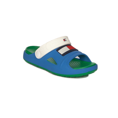 Tommy Hilfiger Kid's Slides Sky Blue White