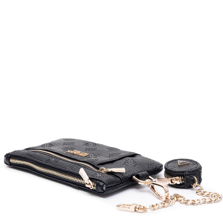 Guess Kasinta Debossed Monogram Pouch Wallet Black TXDP2222060-BLACK