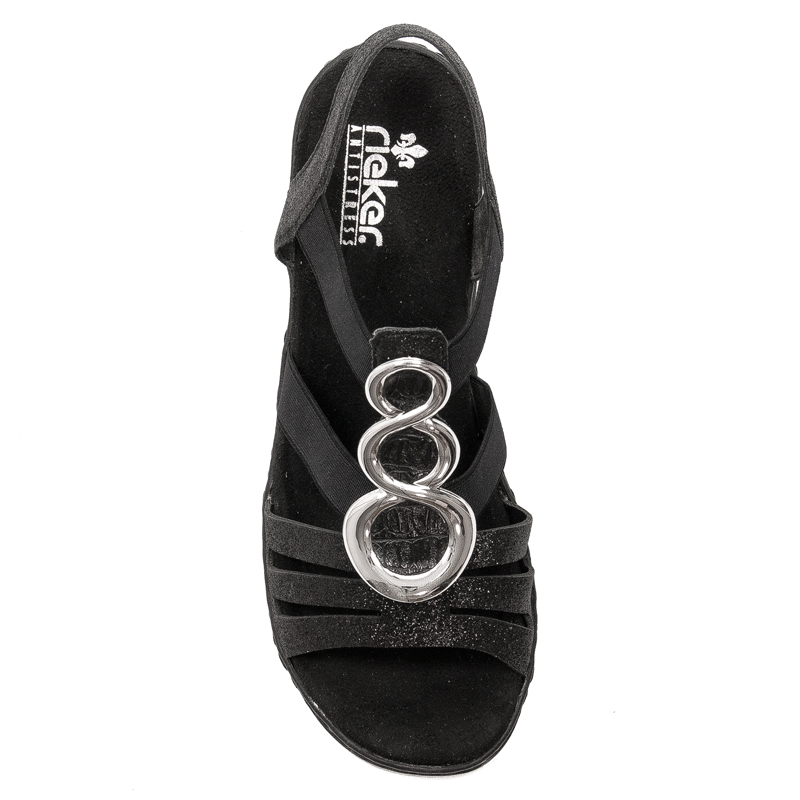 Rieker Black Schwarz Sandals