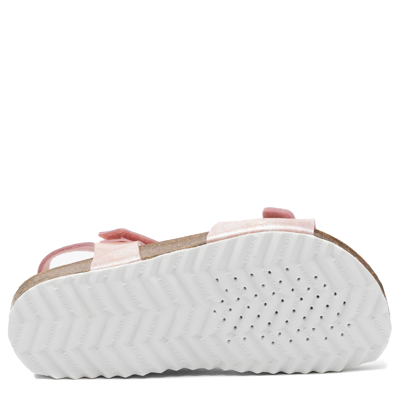 Geox Shimmery Velcro Strap Girls Sandals Pink J028MC-C8011