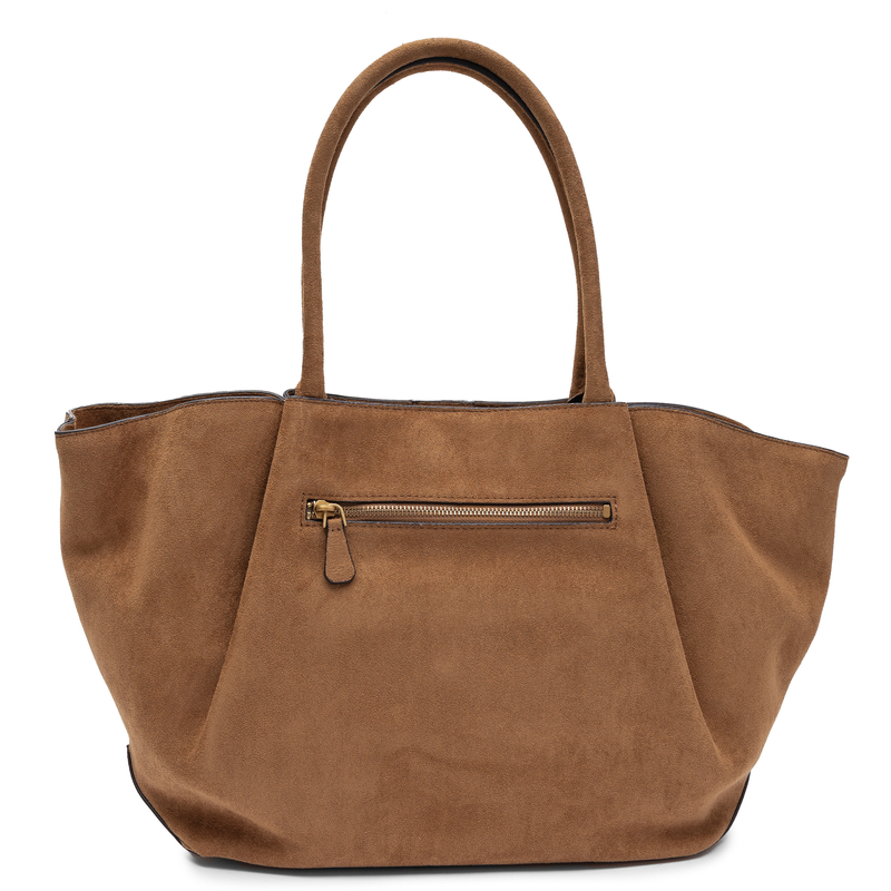 Guess Sestri Klasyczna Torba Damska Duża A4 Zamszowa Brązowa HWSG2237230-COGNAC   