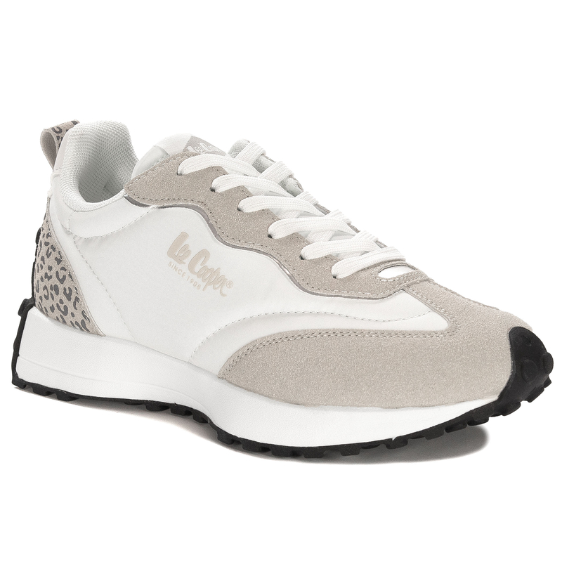 Lee Cooper Women's Platform Sneakers White and Beige.