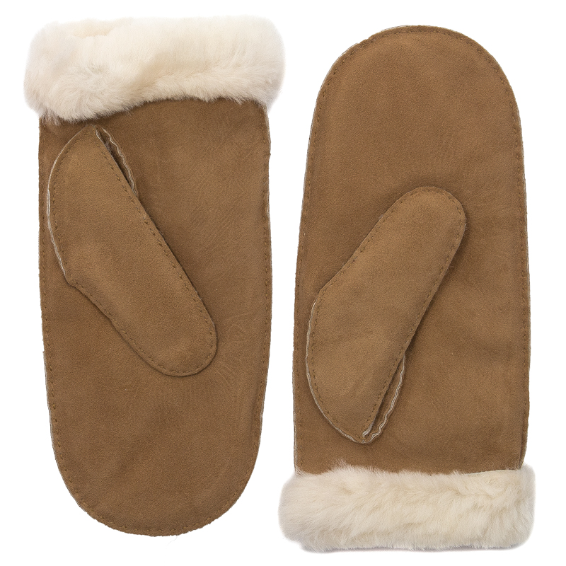 Rękawiczki UGG 20932 CHE w Shearling Embroider Mitten Chestnut