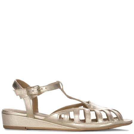 Maciejka Women's Leather Sandals Gold