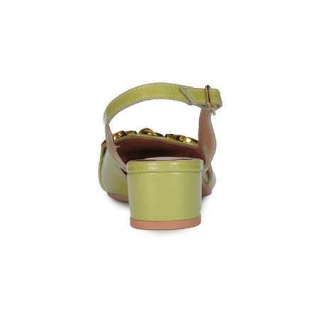 Maciejka Women's Pistachio Pattented Leather Pumps