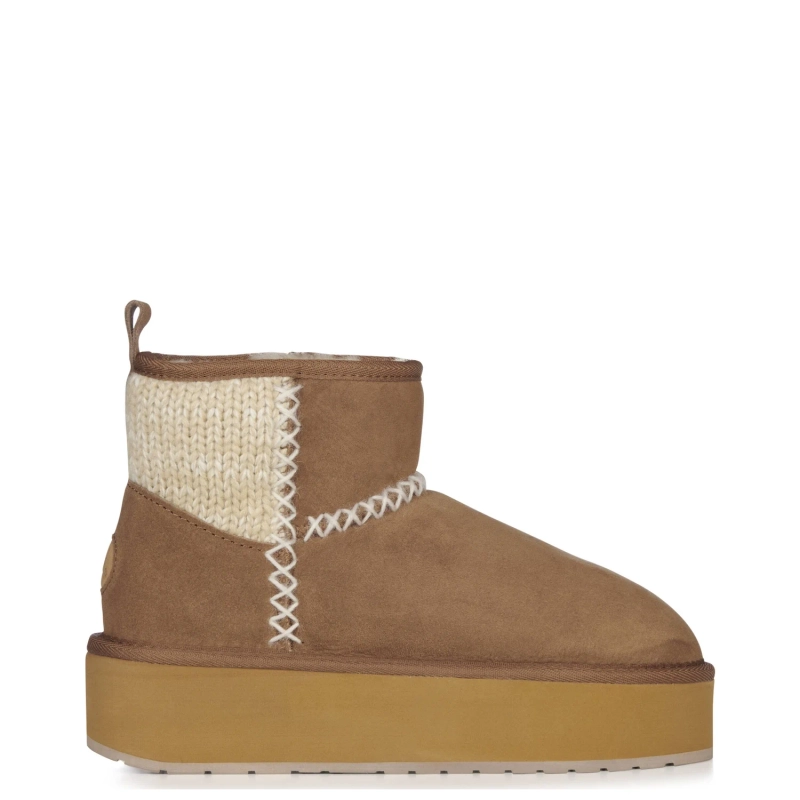 EMU Australia Stinger Knit Flatform W13143 Chestnut