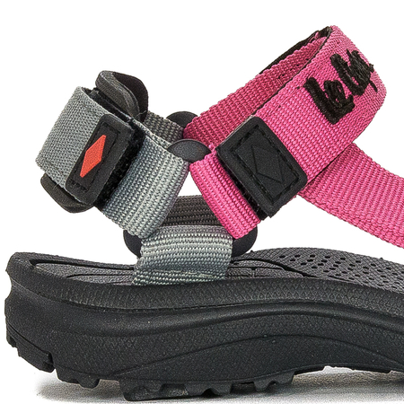 Lee Cooper Sandały dziecięce dziewczęce na rzep Fushia Fuksja