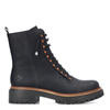 Rieker Insulated Lace-Up Ankle Boots With Zipper Black 72653-00-BLACK