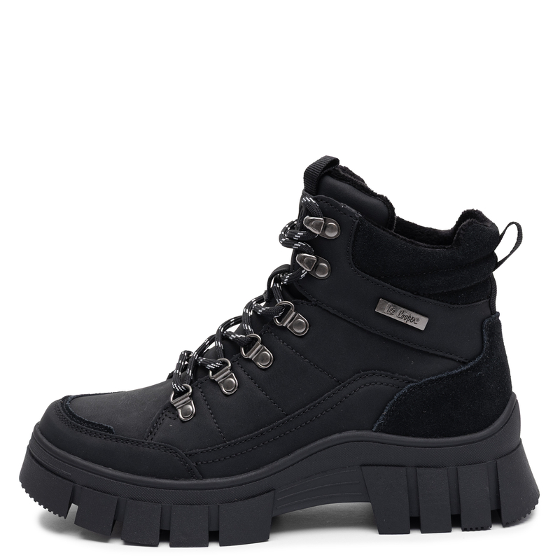 Lee Cooper Ocieplane Masywne Trapery Na Platformie Czarne LCJ-26-31-4580LA