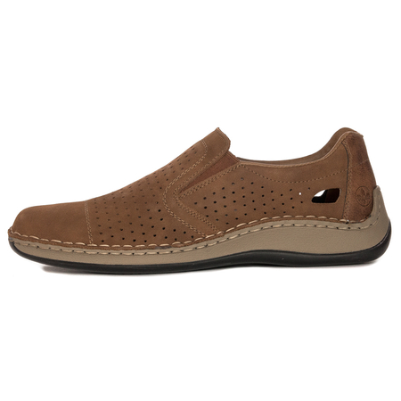 Rieker Men's Brown Slip-on Low Shoes