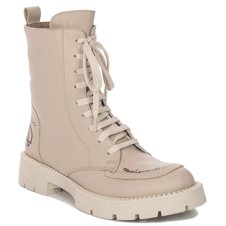 Venezia Beige leather boots