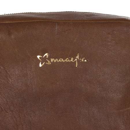 Maciejka Brown Leather Women's small Handbag