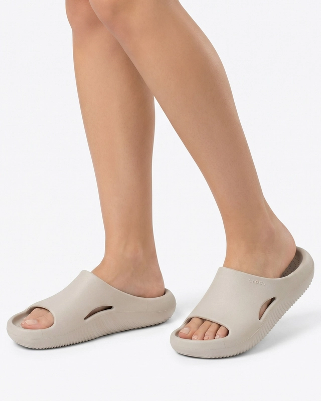 Crocs Mellow Recovery Slide Klapki Damskie Piankowe Beżowy 208392-1WY