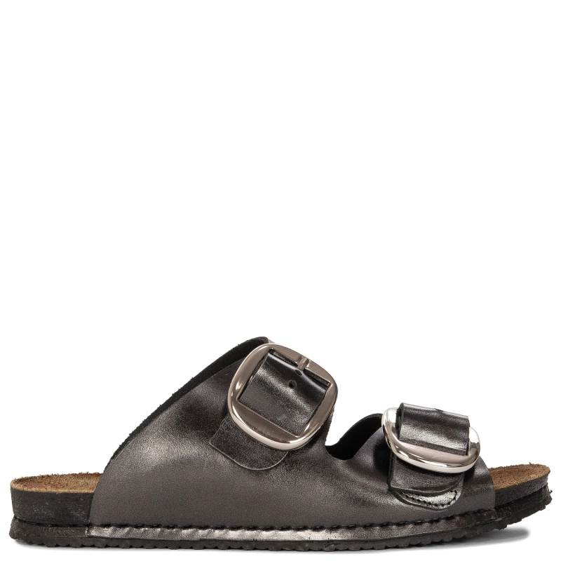 Maciejka Women's Leather Flip-Flops Black