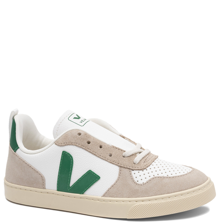 Veja Women's Leather Sneakers White Emeraude Almond