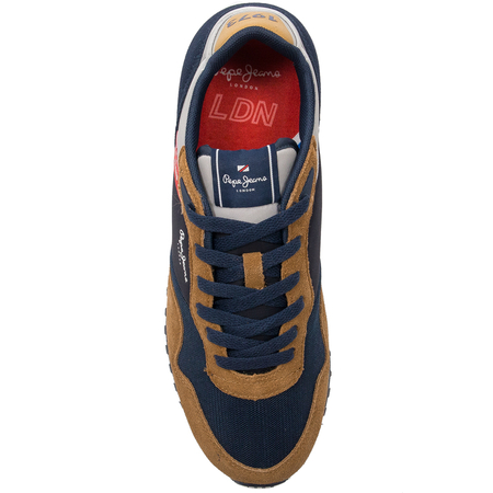 Pepe Jeans Sneakersy buty męskie London One Basic M Cognac