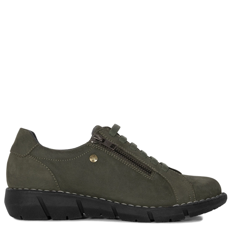 Maciejka Leather Comfortable Loafers Green P7238-09/00-1
