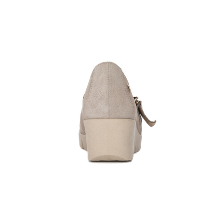 Maciejka 05829-10/00-1 Dark Beige Suede Flat Shoes