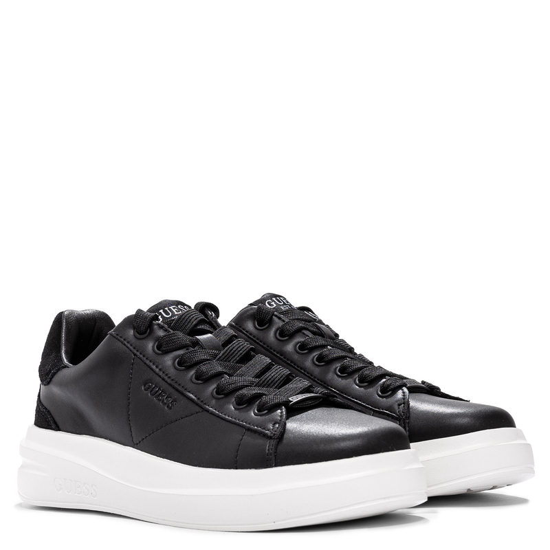 Guess Skórzane Sneakersy Na Platformie Czarny FLPVIBSUE12-BLACK