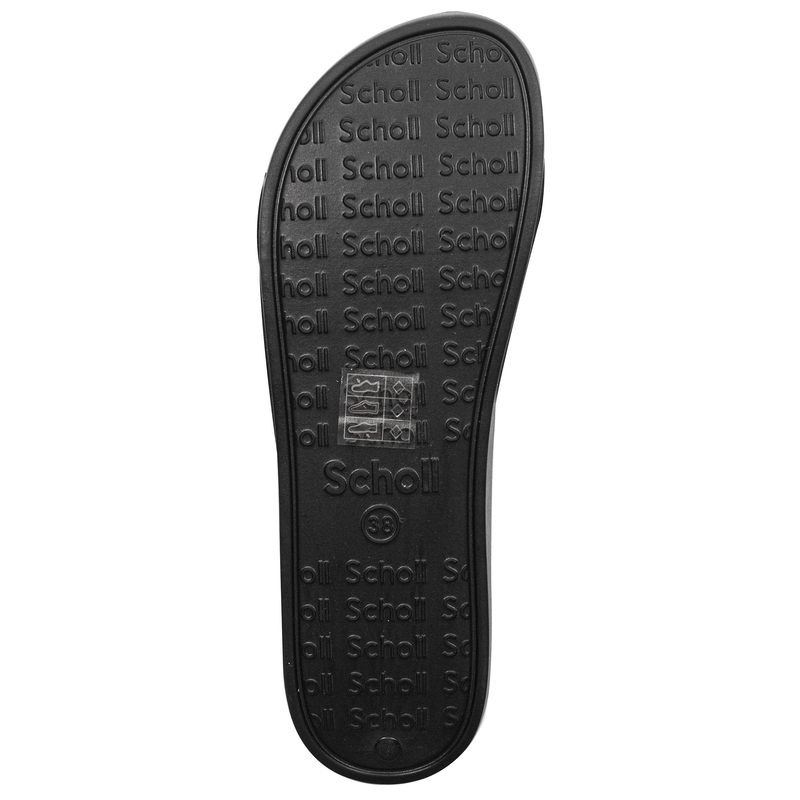 Scholl Klapki damskie Pescura Flat Aqua Black