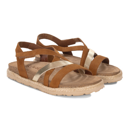 Yokono Women's Brown Leather Sandals