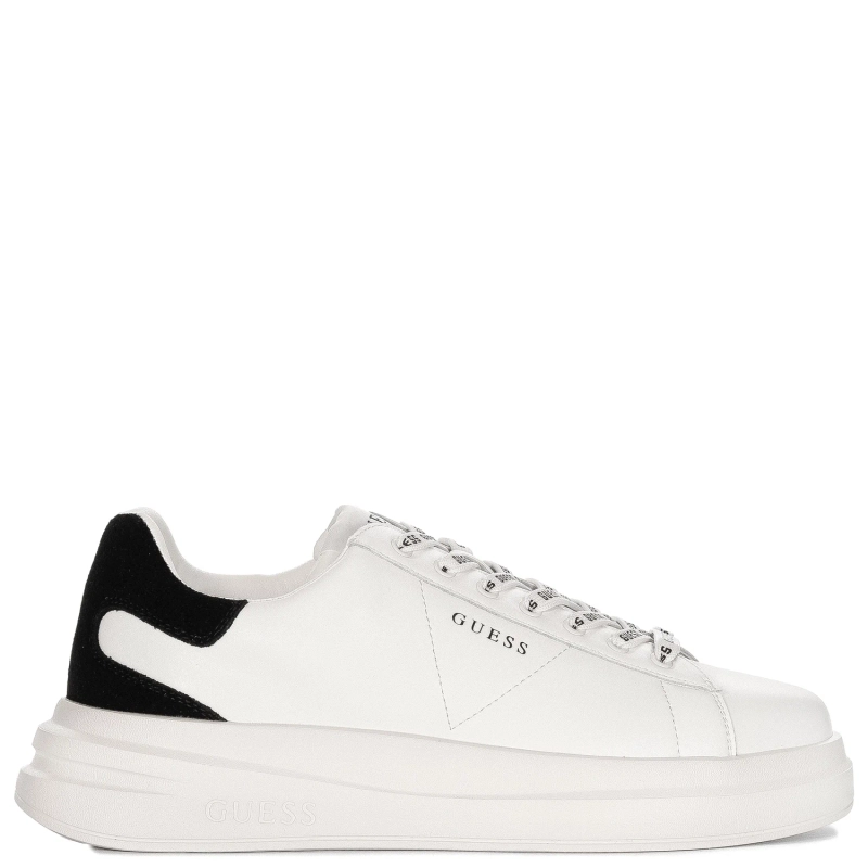 Guess Sneakersy Męskie Biało Czarne