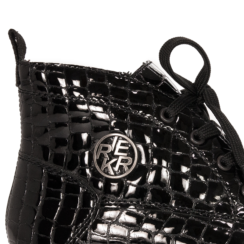 Rieker Black insulated Black leather boots