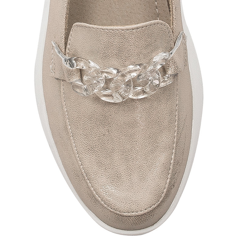Filippo Women's Moccasins Leather Beige