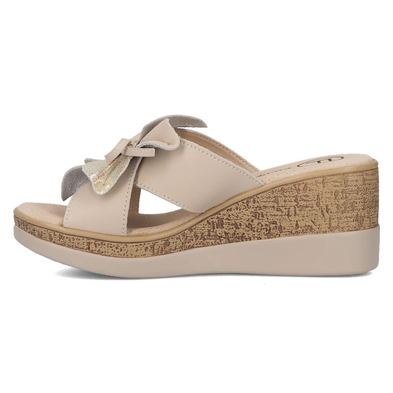 Filippo Women's Beige Slides