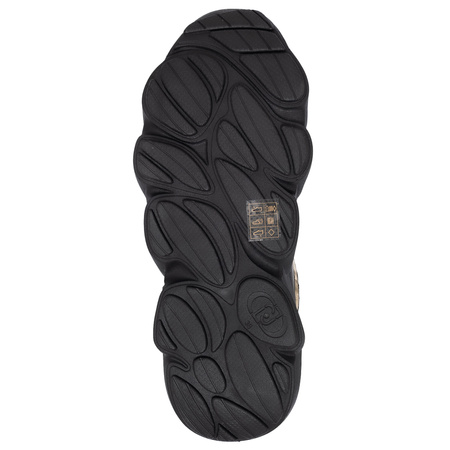 Liu Jo Sneakersy Damskie Na Platformie Półbuty Brokatowy Zapiętek Czarny BF5061-PX783-GOLD