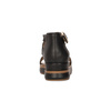  Inuovo Women's Leather Platform Sandals Black