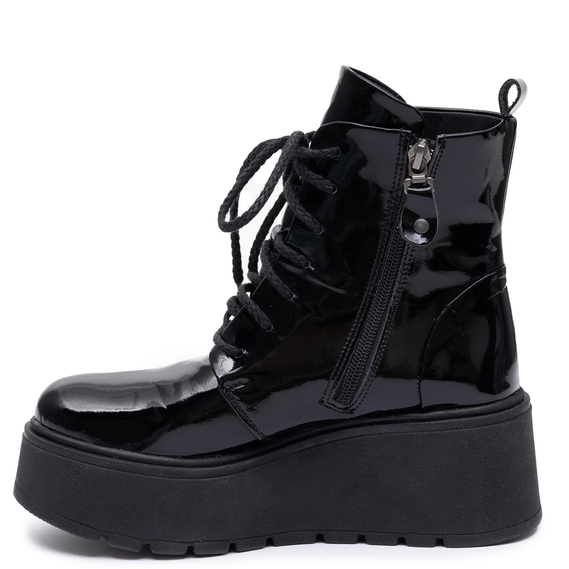 Maciejka Platform Leather Boots Black 6762W-20/00-6