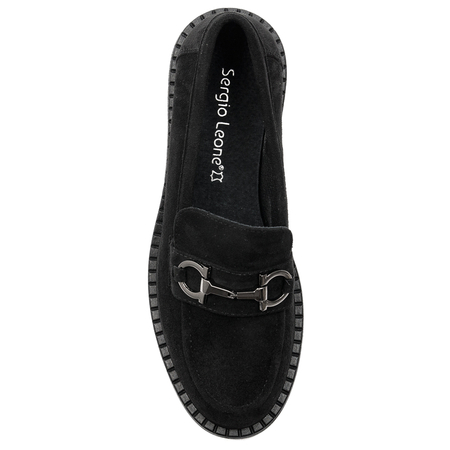 Women's loafers shoes Sergio Leone Black