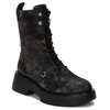 Wonders Women's Leather Boots On The Camo Platform Wonders Botki Damskie Skórzane Na Platformie Jungla Negro
