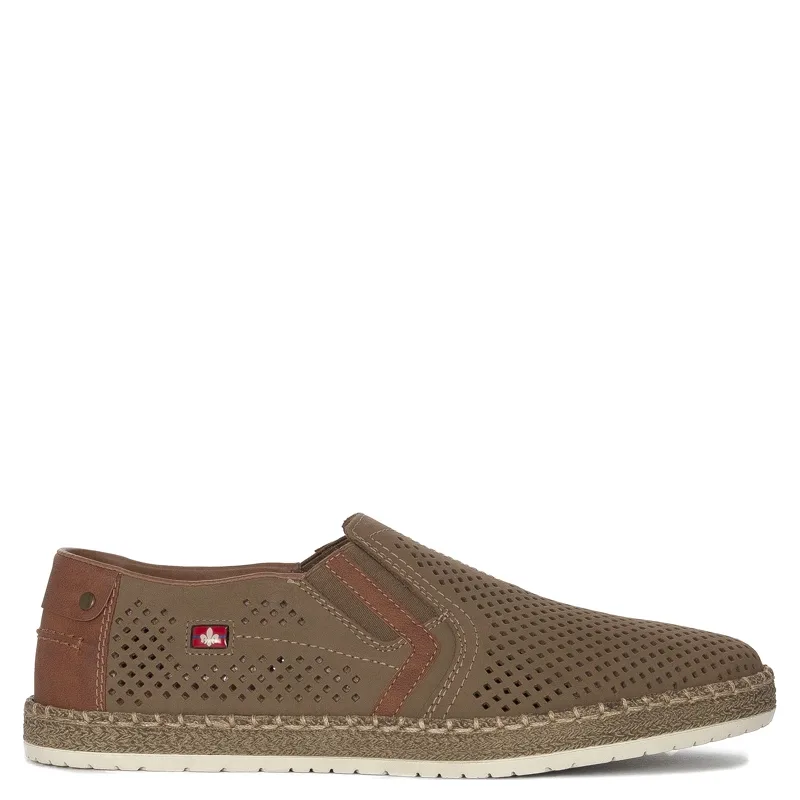 Rieker Men's beige slip-on low shoes