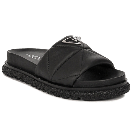 Venezia Eri Black platform slides